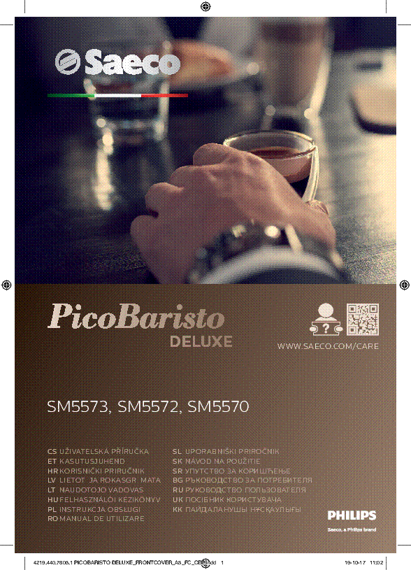 Saeco picobaristo manual outlet