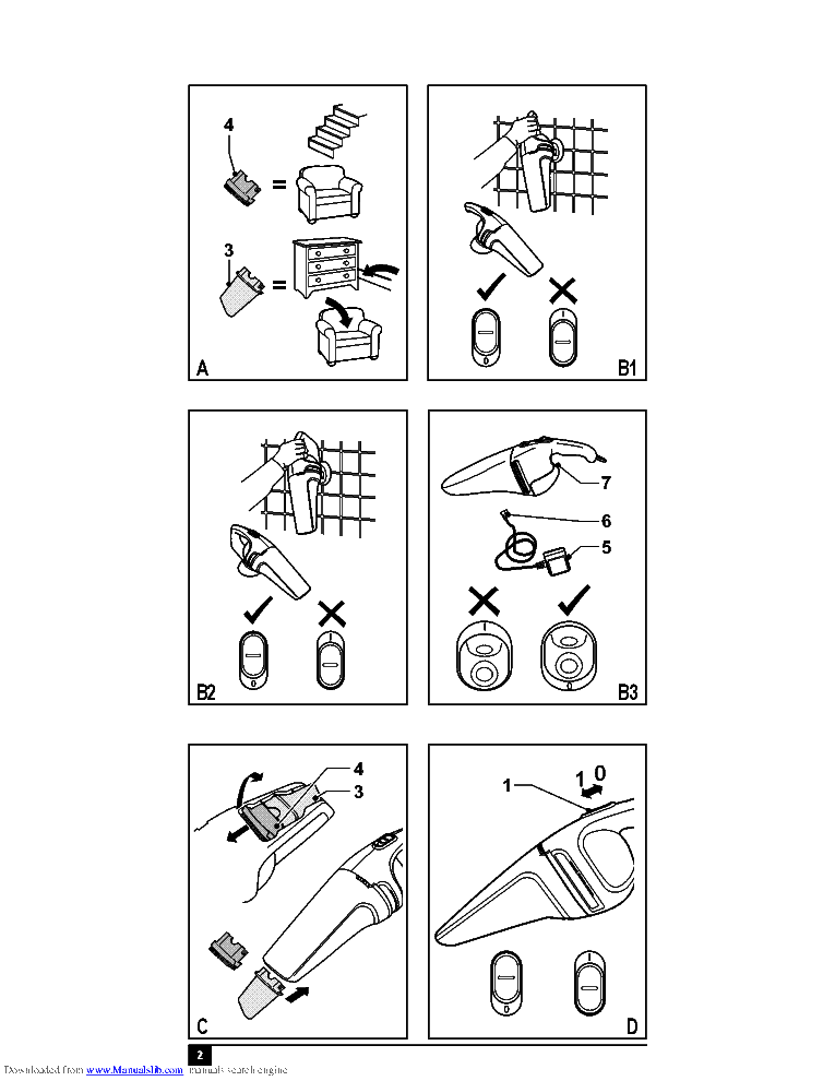 BLACK AND DECKER DUSTBUSTER USER MANUAL Service Manual download