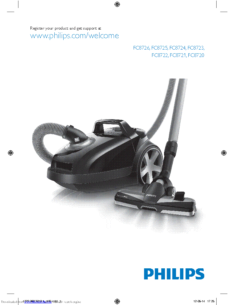 PHILIPS FC8721 FC8722 FC8723 FC8724 FC8725 FC8726 USER MANUAL service manual