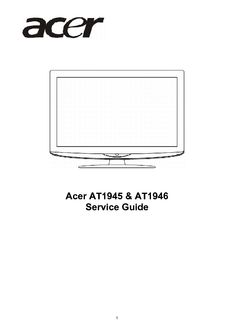 ACER AT1945 AT1946 service manual (1st page)