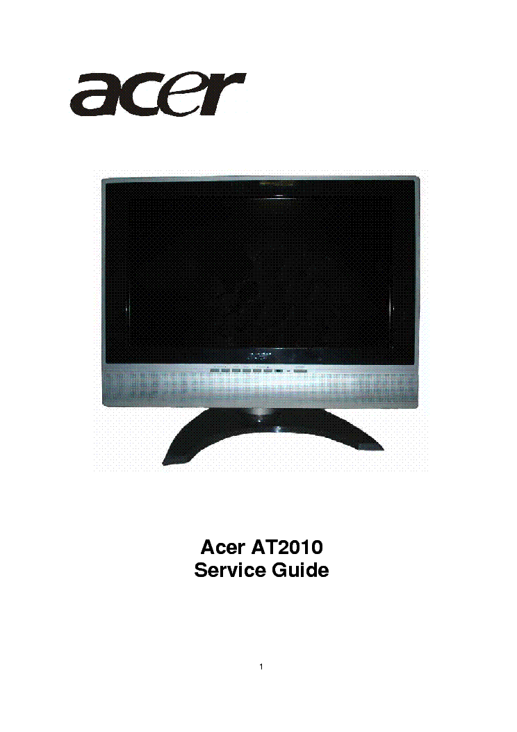 ACER AT2010 SM service manual (1st page)
