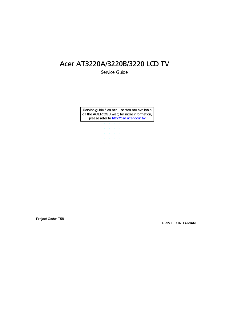 ACER AT3220-A-B SM service manual (1st page)