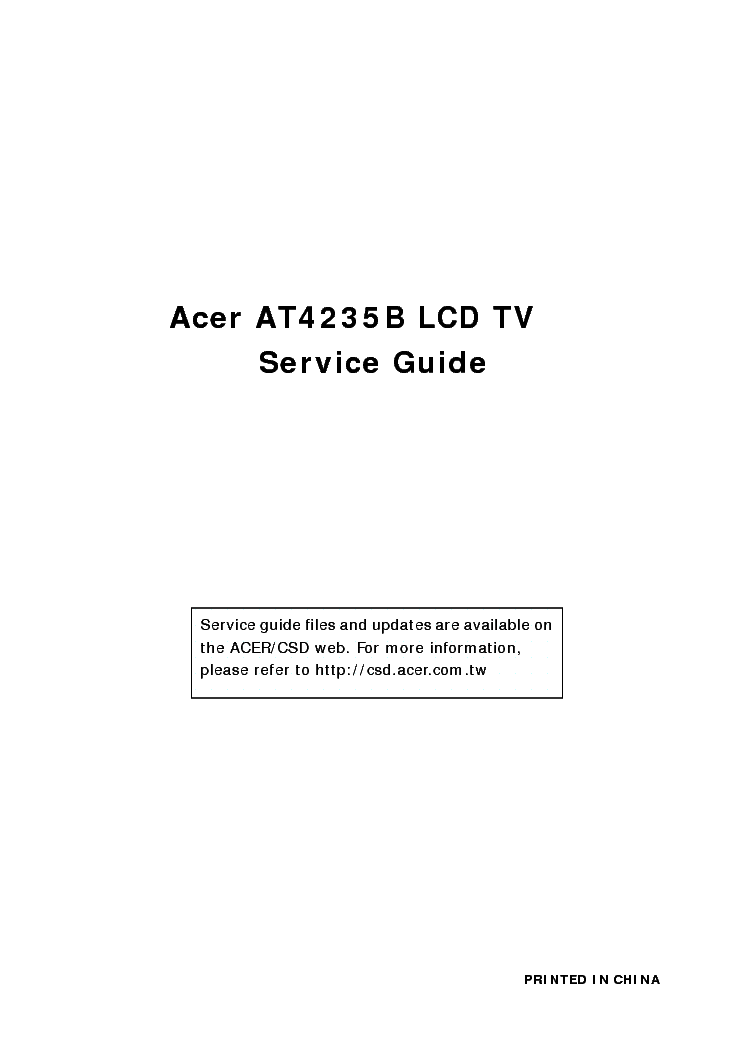 ACER AT4235B SM NO-SCH service manual (1st page)