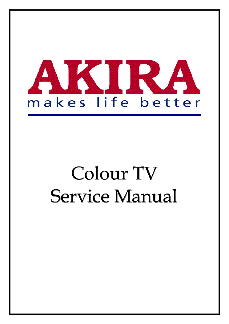 AKIRA CT-21XD9N CHASSIS-CN-9 SM service manual