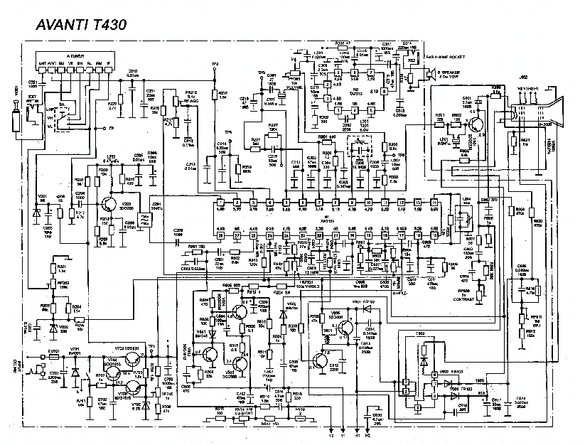 AVANTI T430 SCH 1 service manual
