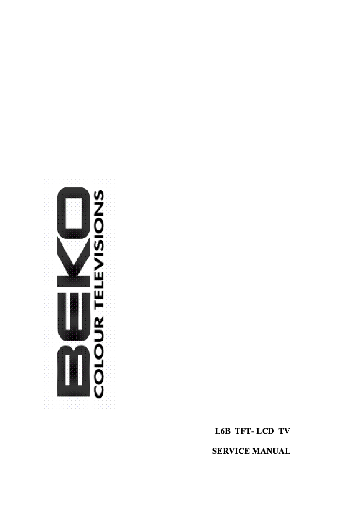 BEKO L6B service manual