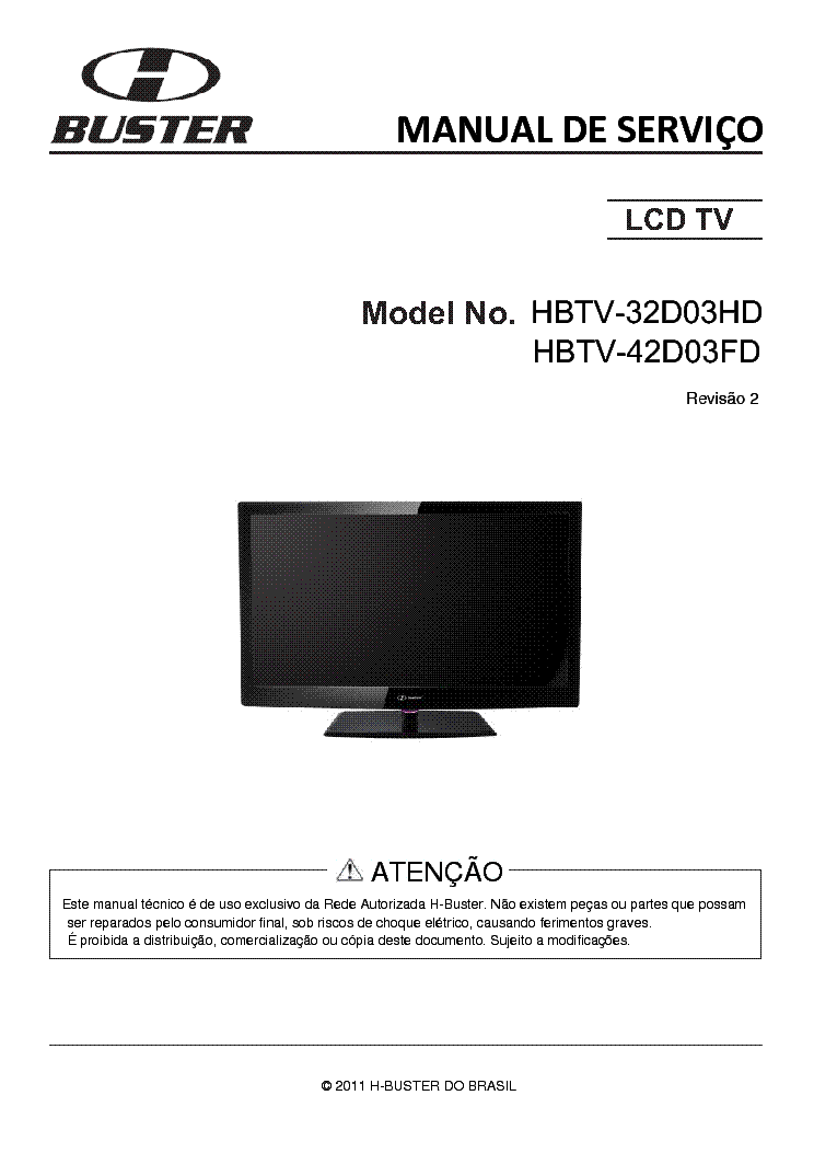 BUSTER HBTV-32D03 42D03 SM FINAL service manual