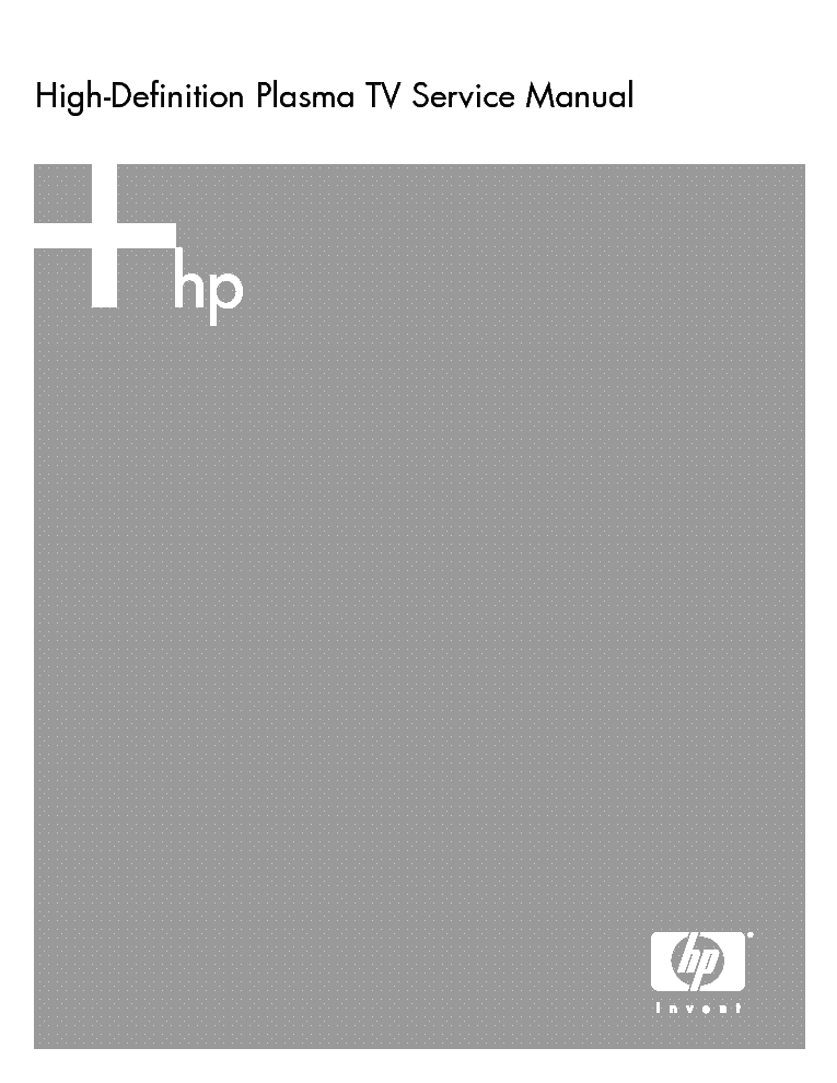 HP PL4260N PL5060N service manual (1st page)