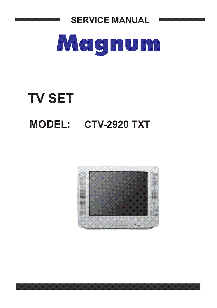 MAGNUM CTV-2920 Service Manual download, schematics, eeprom, repair ...