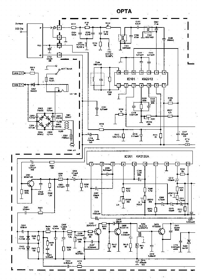 Комплект абонента ка 1401 схема