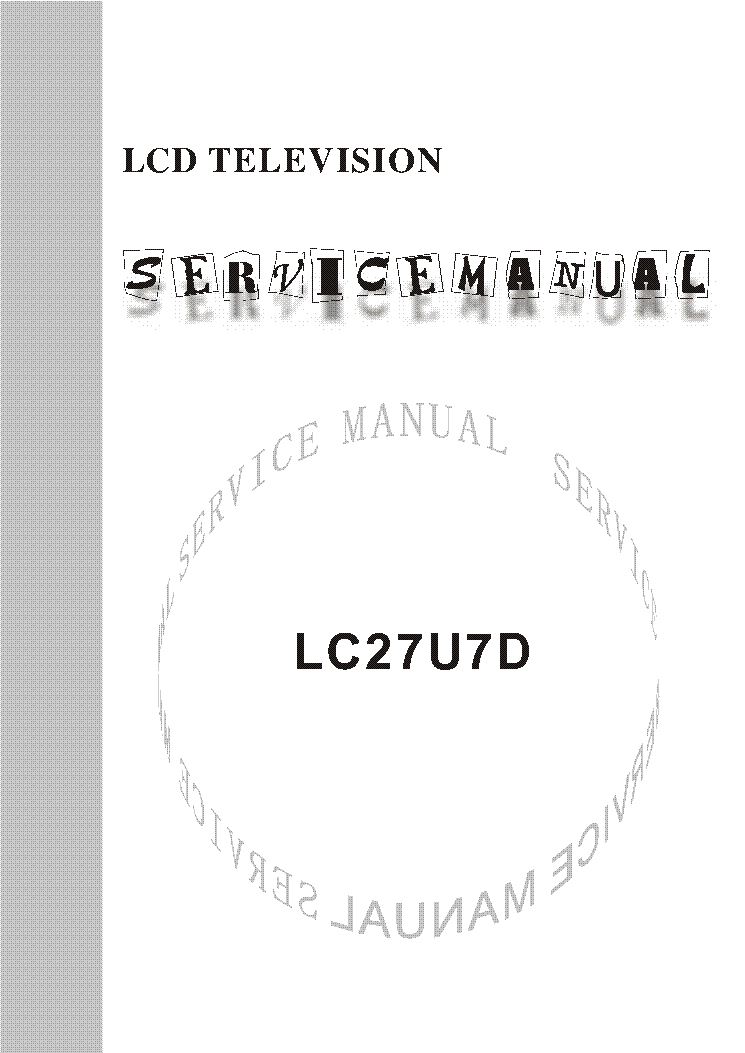 PRIMA LC-27U7D service manual