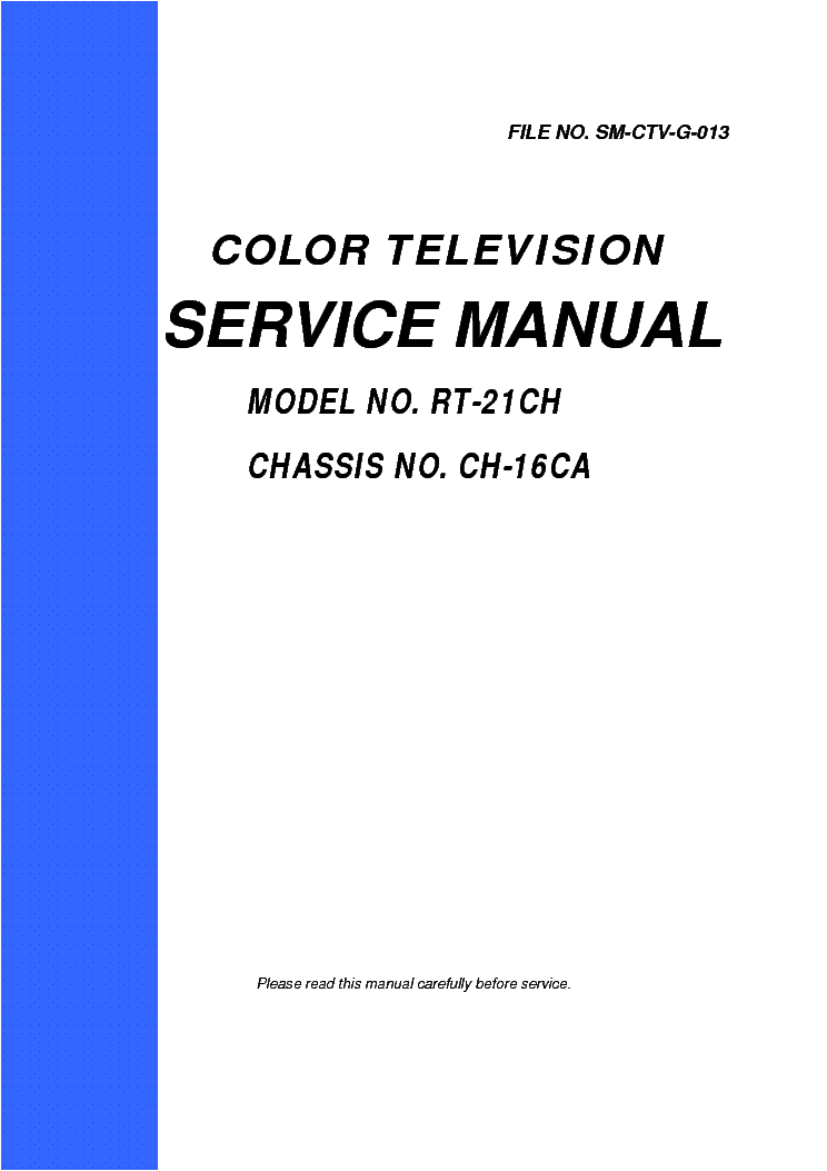 RIVIERA RT-21CH CH CH-16CA Service Manual download, schematics, eeprom,  repair info for electronics experts