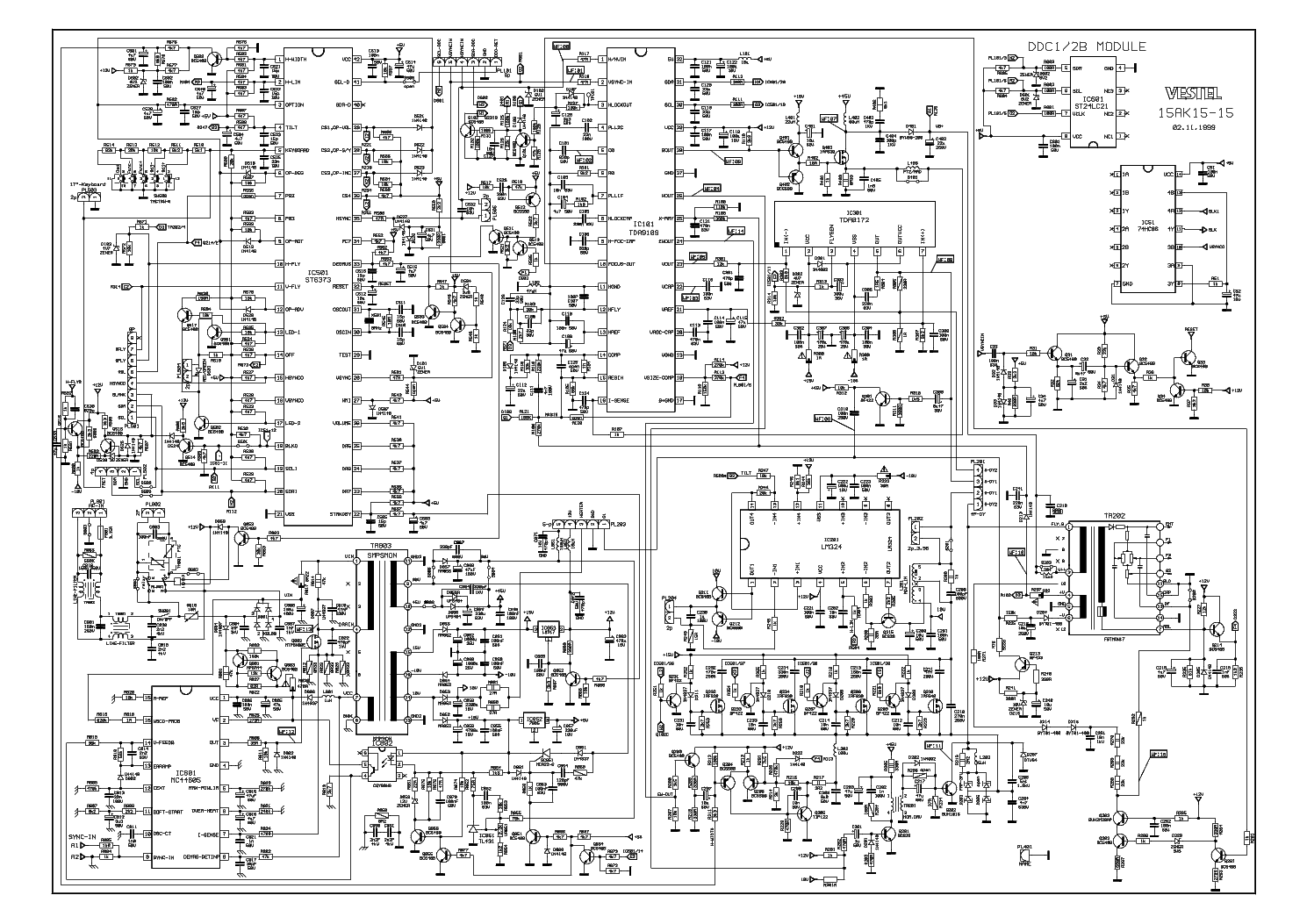TV CHASSIS 15AK15-15 service manual
