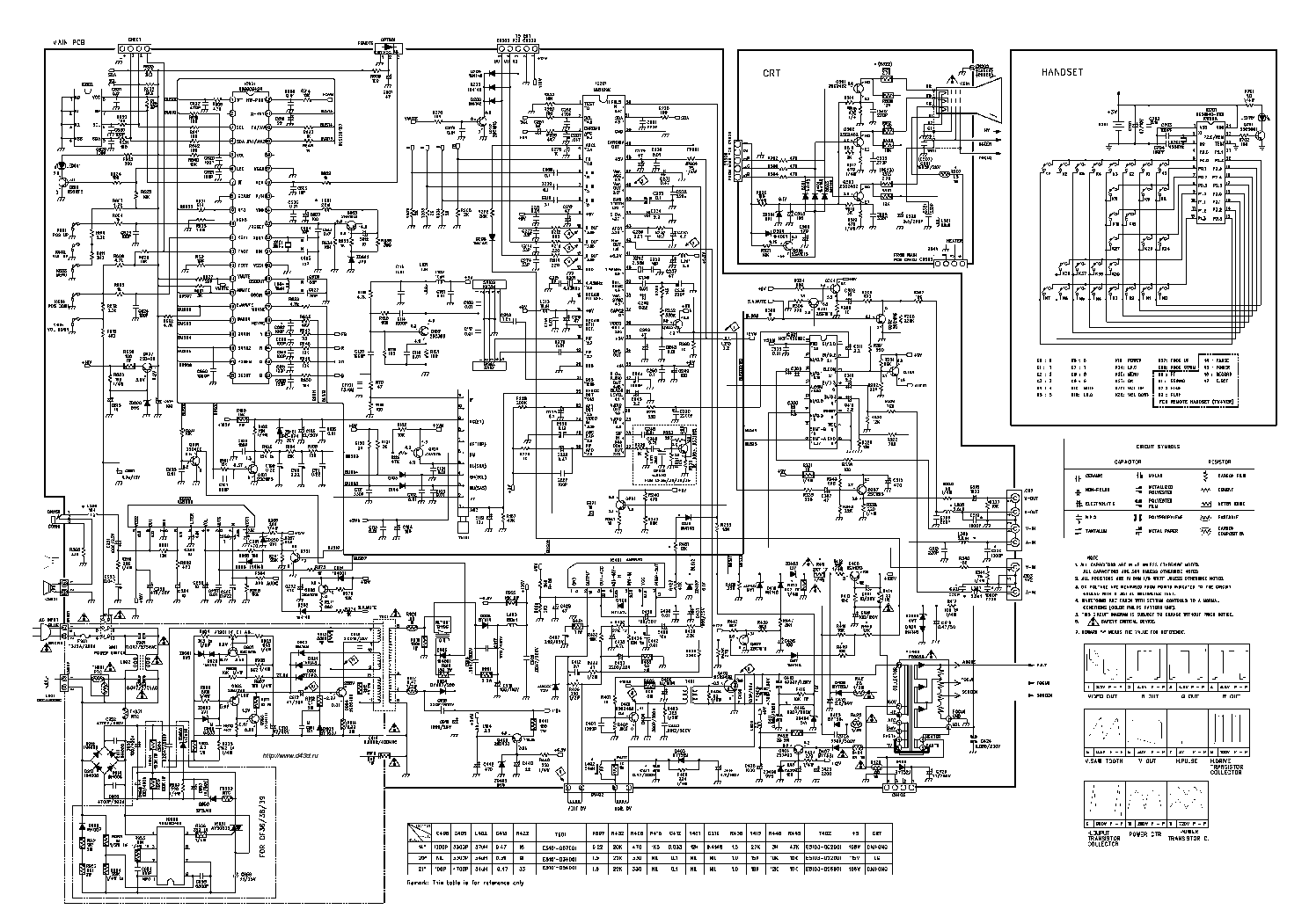 Erisson 21uf16 схема