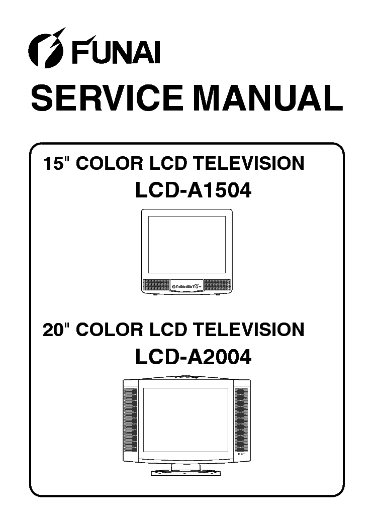 FUNAI A1504 A2004 service manual (1st page)