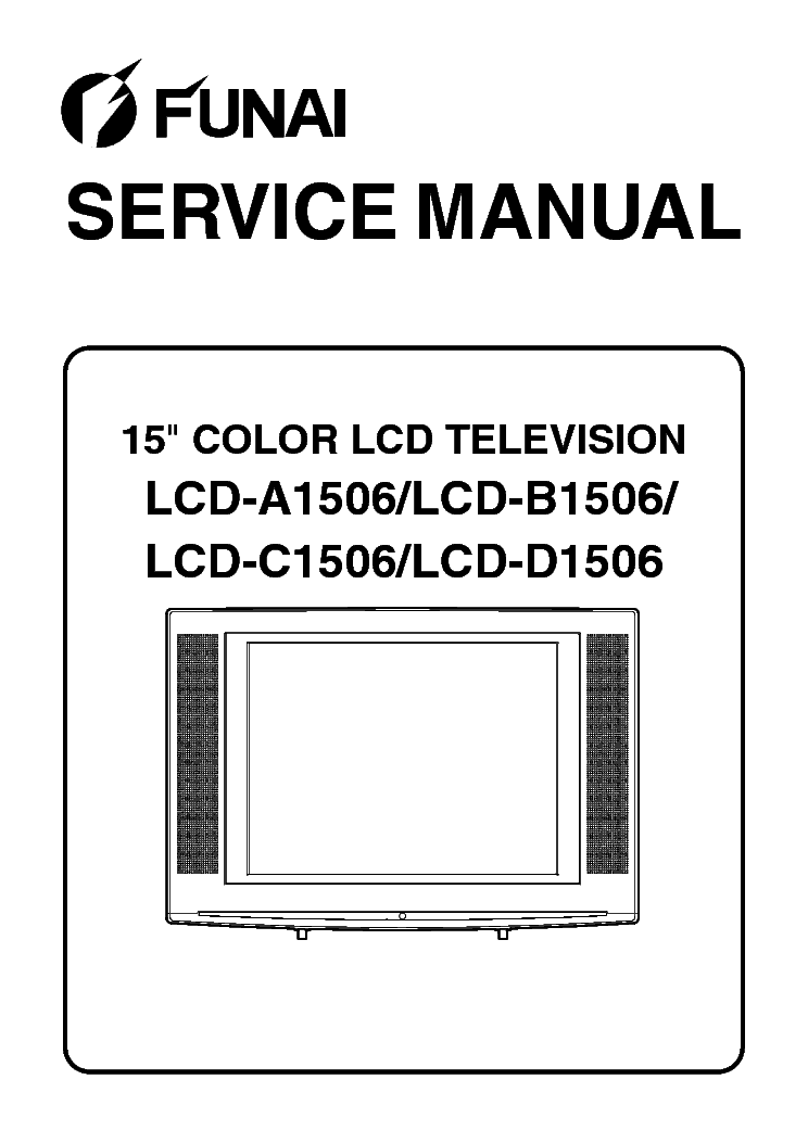 FUNAI A1506 B1506 C1506 D1506 L4520EA 21BB 22FC 23RD SM service manual (1st page)