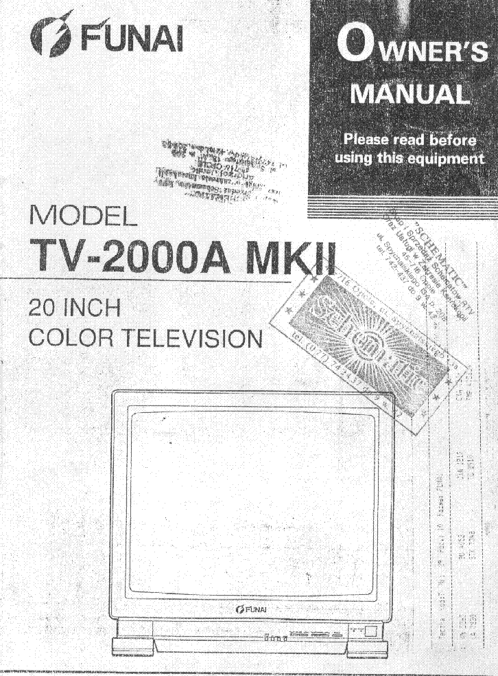 Инструкция funai tv 2000 mk2