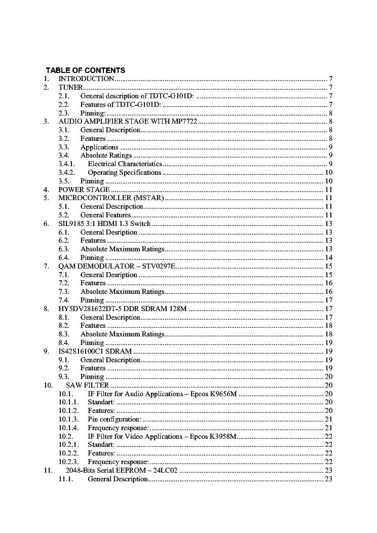 HITACHI 42LDF30U-UA-UB SM service manual (2nd page)