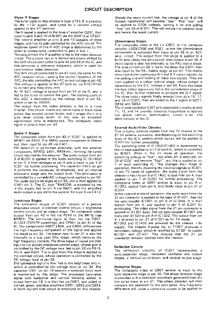 HITACHI C-2118R,T service manual (2nd page)
