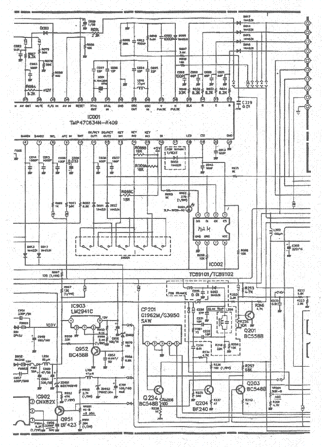 HITACHI CL1408 TV D service manual (2nd page)