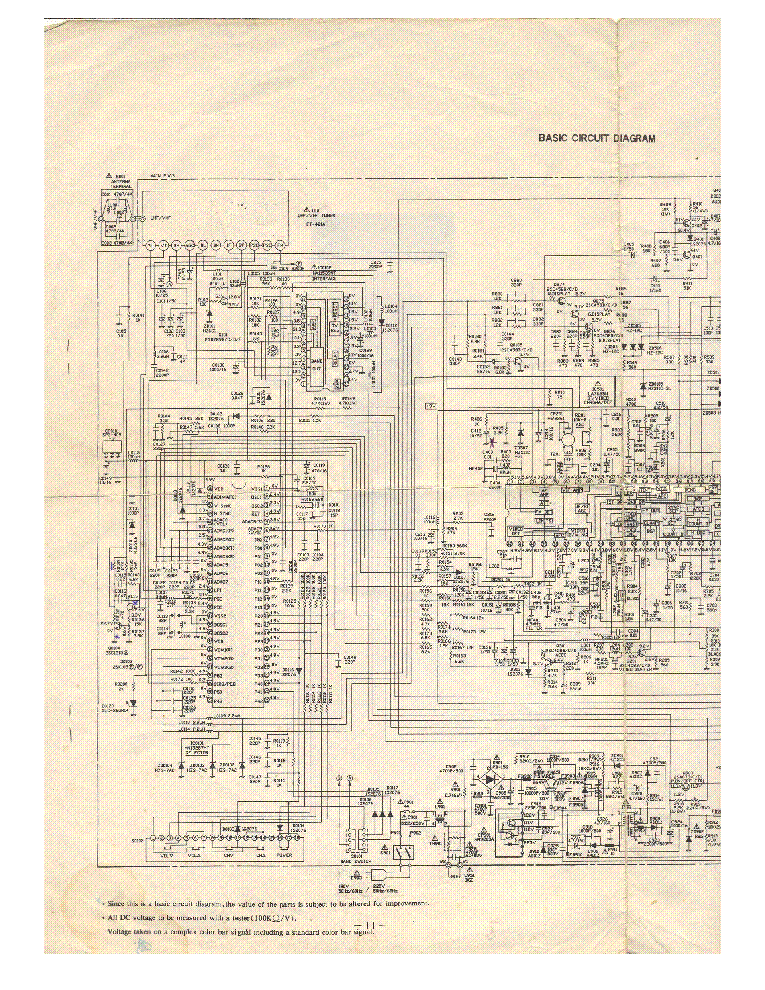 HITACHI CT2133 BM-CT1394 SCH service manual (1st page)