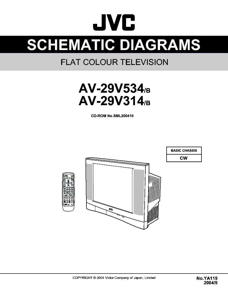 JVC AV-29V534-29V314 Service Manual download, schematics, eeprom ...