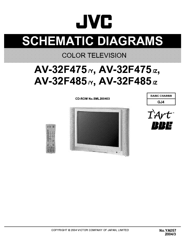 JVC AV-32F485 SCH service manual
