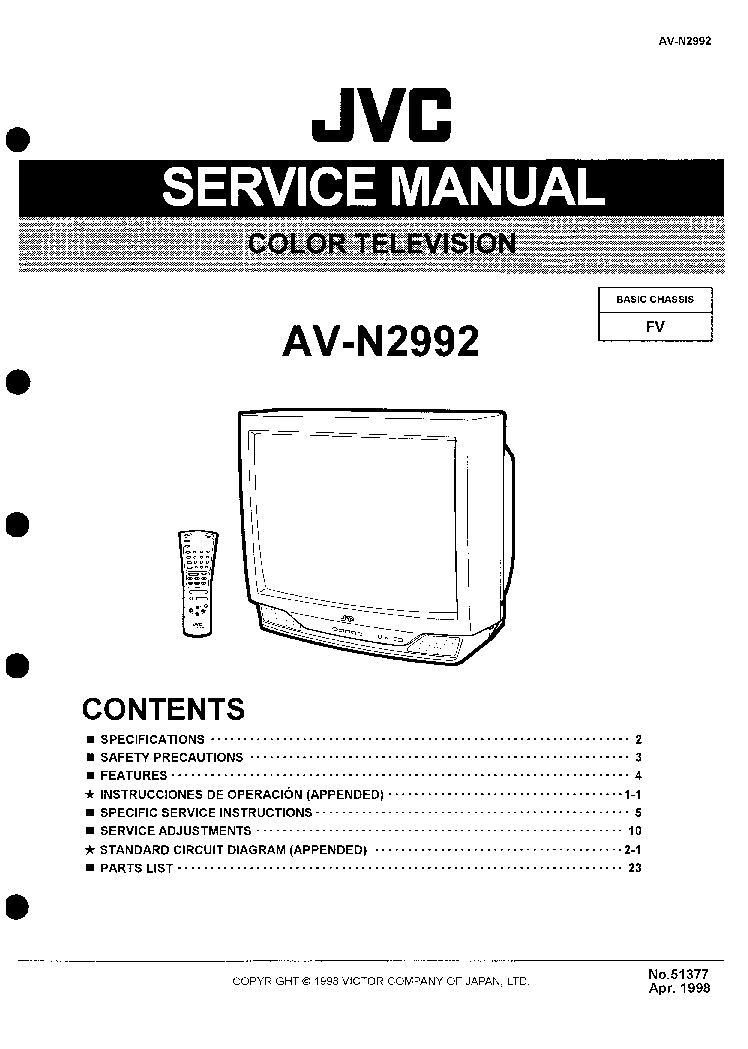 Jvc Cw2 Chassis Av21mt15 Service Manual Download Schematics Eeprom Repair Info For Electronics Experts