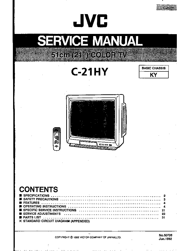 JVC C-21HY CH KY SM service manual