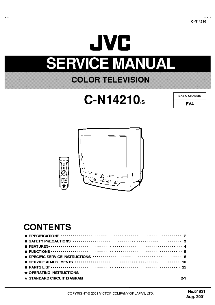 JVC C-N14210 CHASSIS FV4 service manual