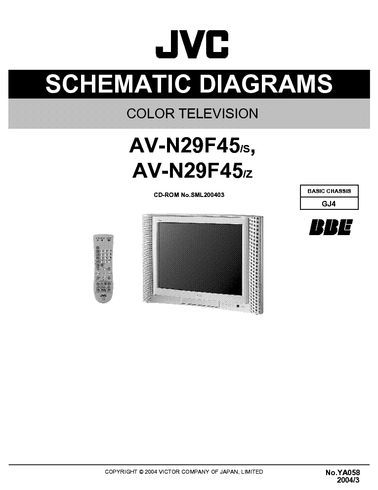 JVC TV AV-N29F45S SCH service manual