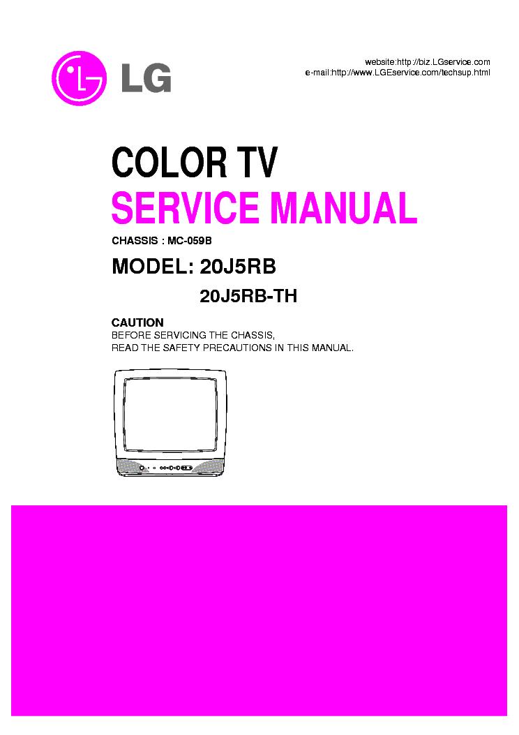 LG 20J5RB CH MC059B SM service manual (1st page)