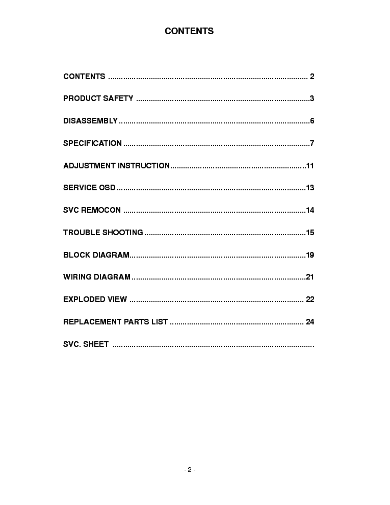 LG 20LC1RB-ZG service manual (2nd page)