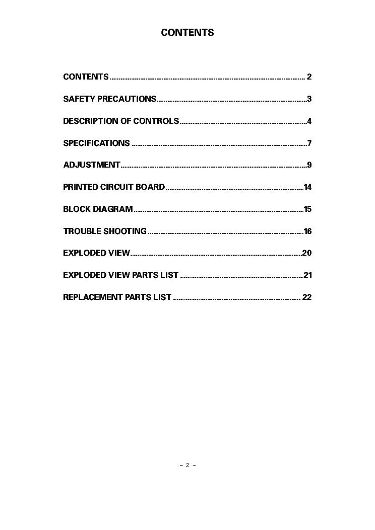 LG 21FB5RB-CH.MC-059B service manual (2nd page)