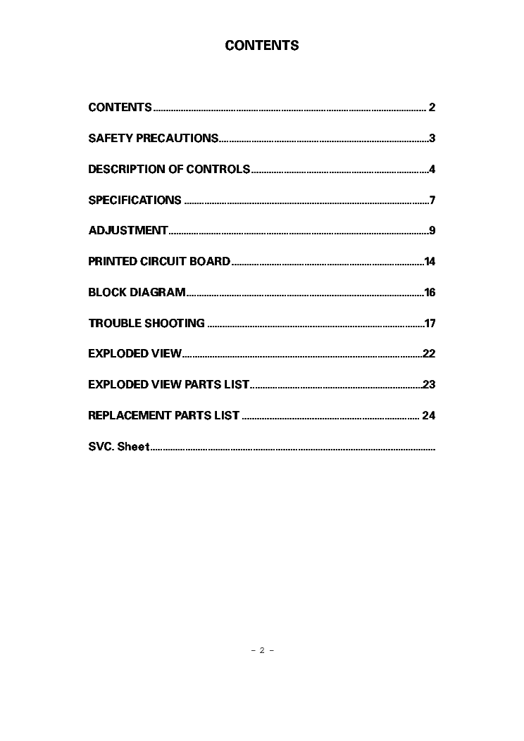 LG 21FB7RB RG RL CH MC-059B SM service manual (2nd page)