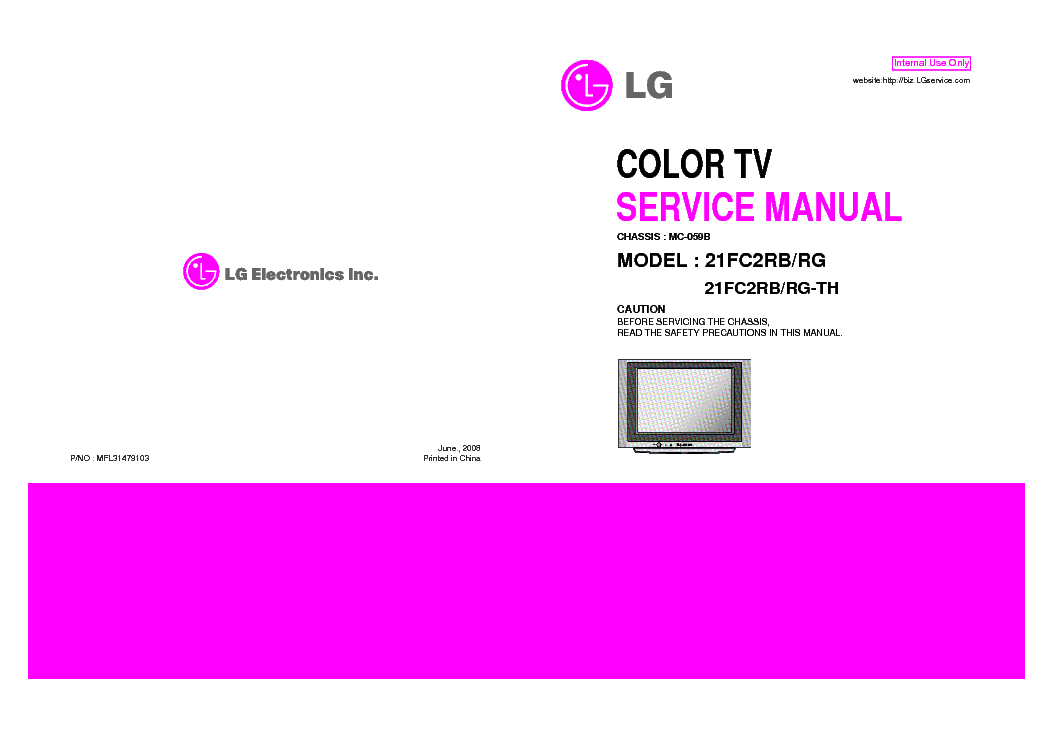 LG 21FC2RB CH MC-059B SM service manual (1st page)