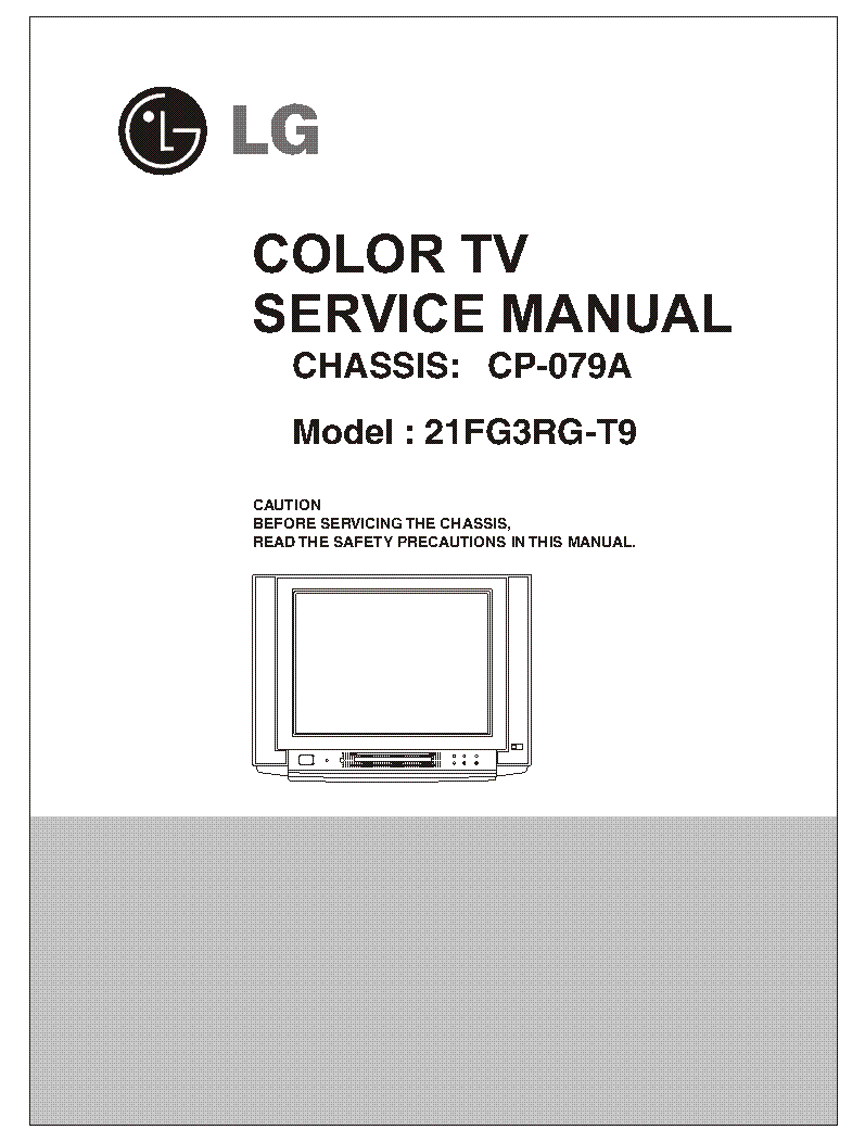 LG 21FG3RG-T9 CHASSIS CP-079A service manual (1st page)