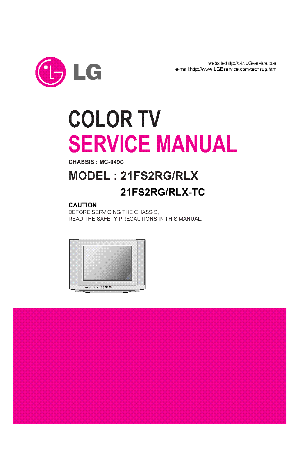 LG 21FS2RG-RLX CH MC-049C SM service manual (1st page)