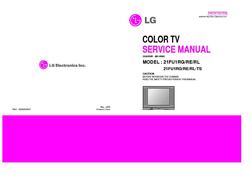LG 21FU1XX CH MC059C SM service manual (1st page)