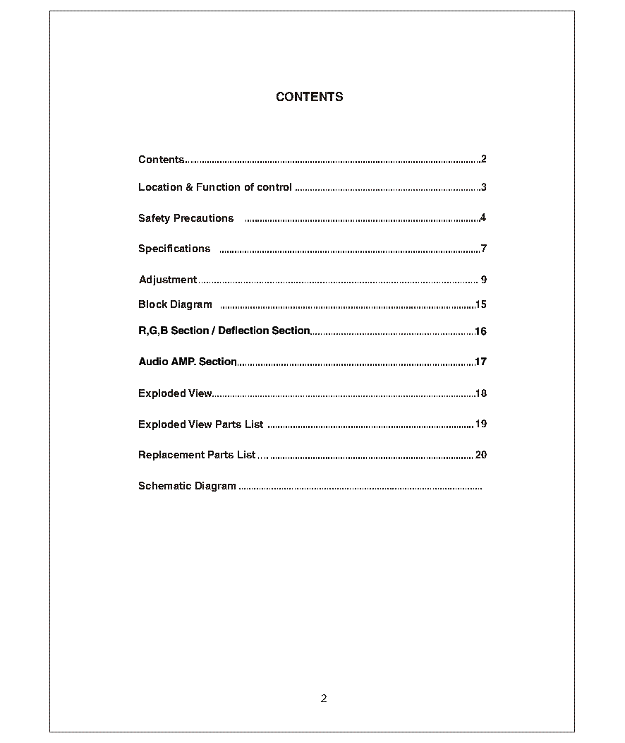 LG 21FU8-AZ CHASSIS CP-079B service manual (2nd page)