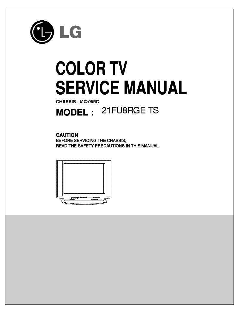 LG 21FU8RGE-TS CHASSIS MC-059C service manual (1st page)