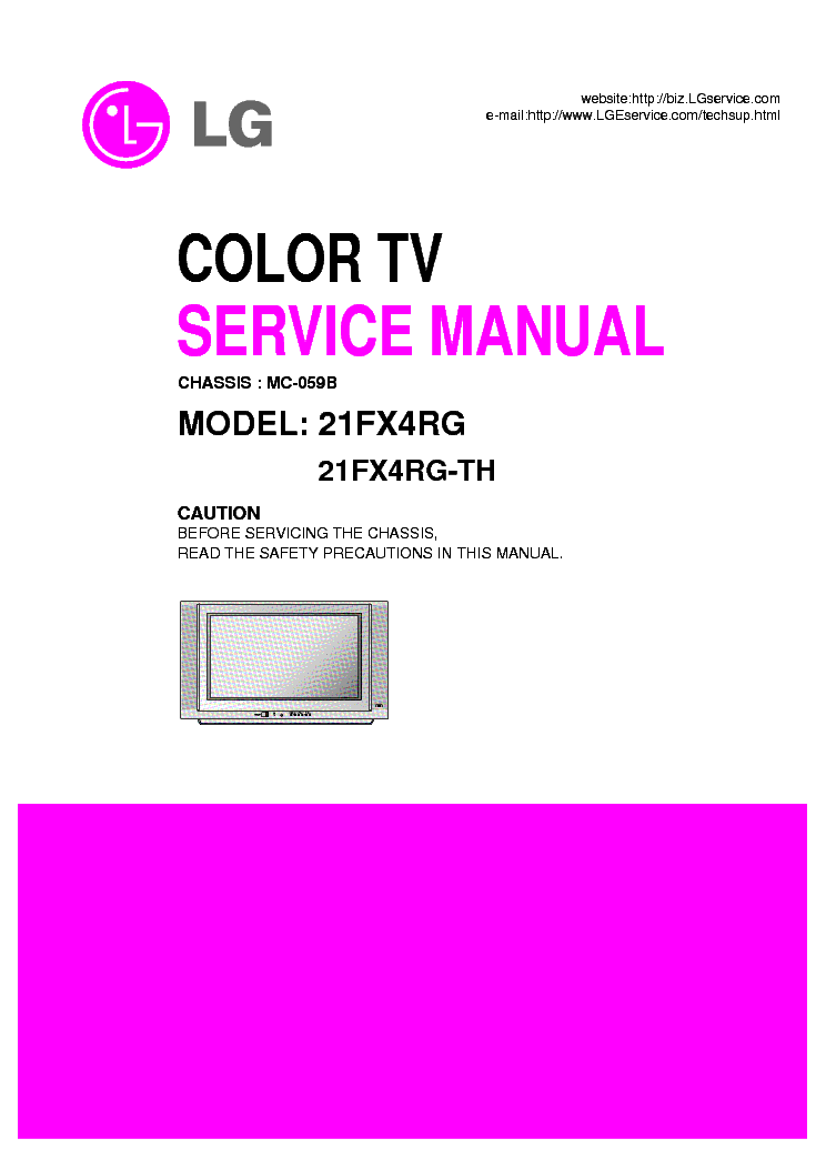 LG 21FX4RG CH MC059B SM service manual (1st page)