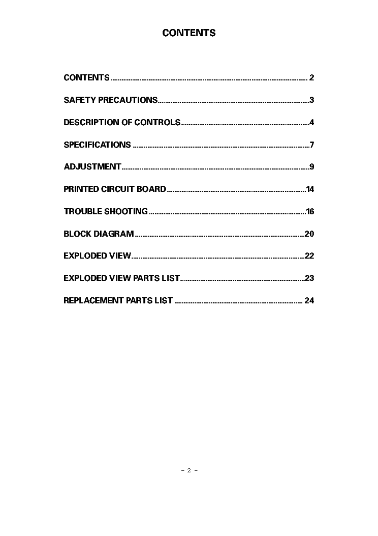LG 21FX4RG CH MC059B SM service manual (2nd page)