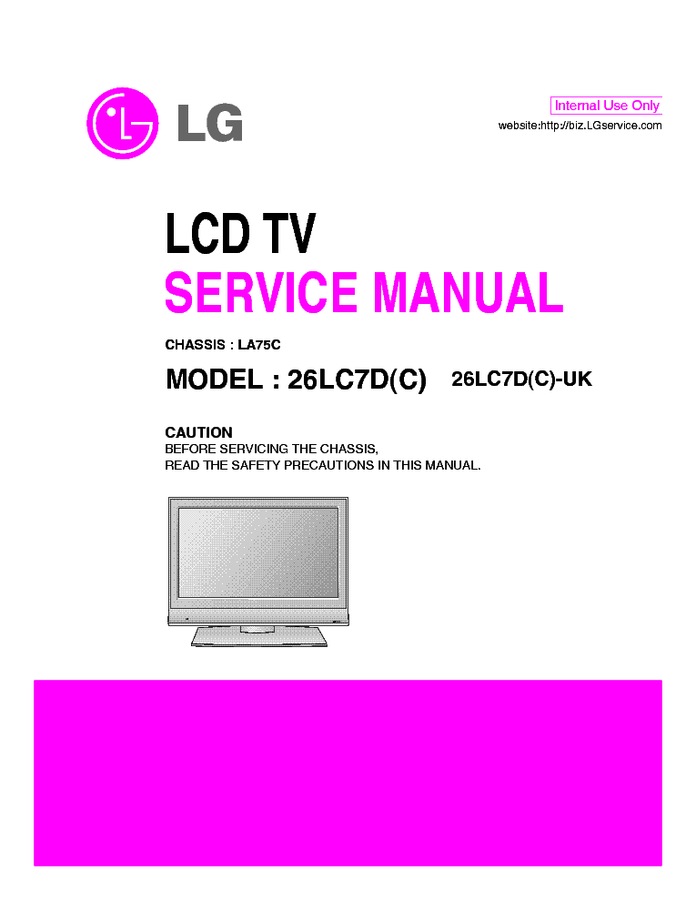 LG 26LC7D-C-UK CHASSIS LA75C SM service manual (1st page)