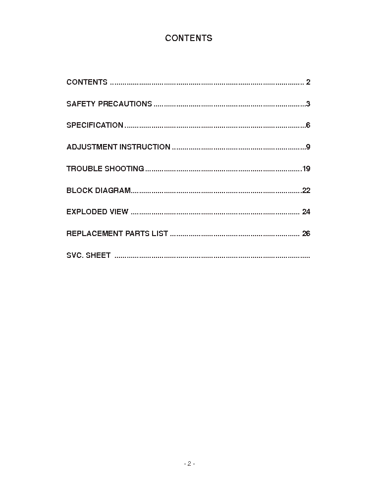 LG 27LC2R service manual (2nd page)