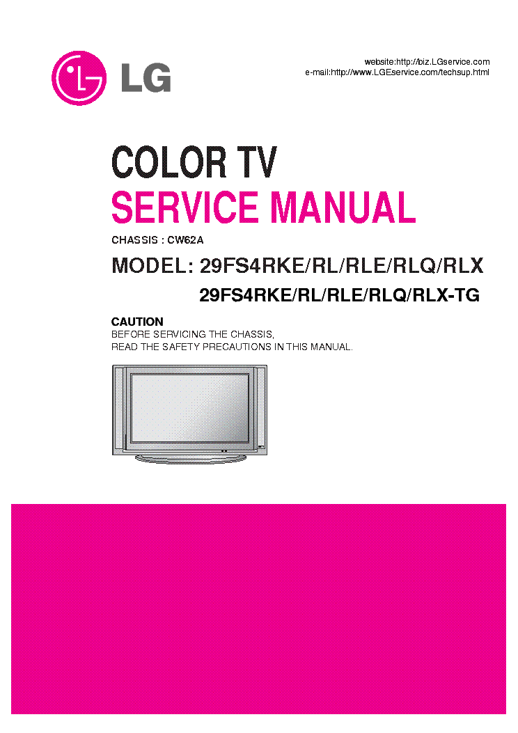 LG 29FS4RLE service manual (1st page)