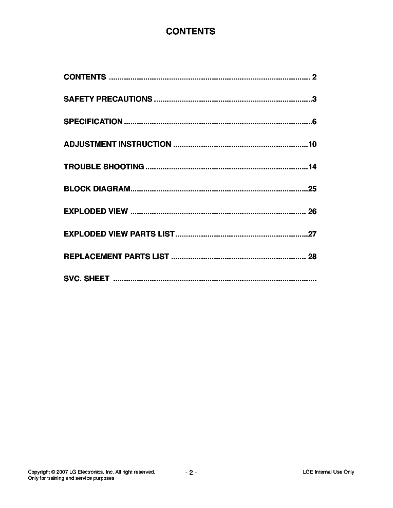 LG 32LB9RTA B E MB CHASSIS LP7BB service manual (2nd page)
