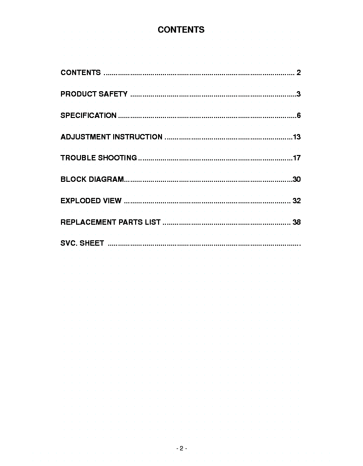 LG 32LC2D-EC service manual (2nd page)