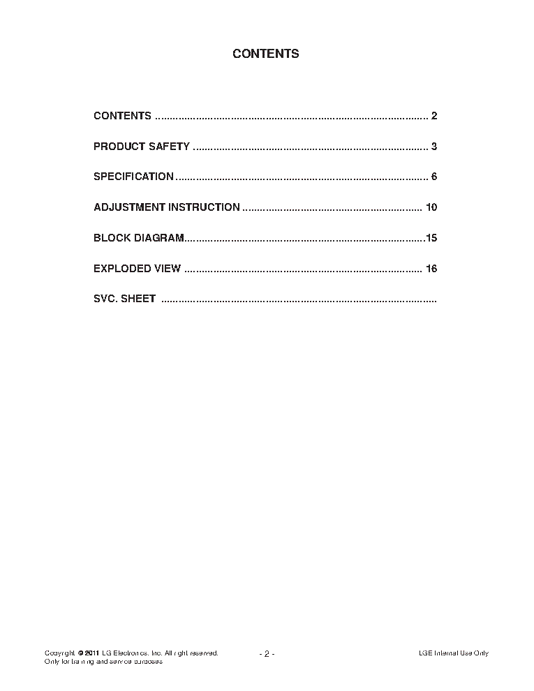LG 32LD420C-SA CHASSIS LJ01B service manual (2nd page)