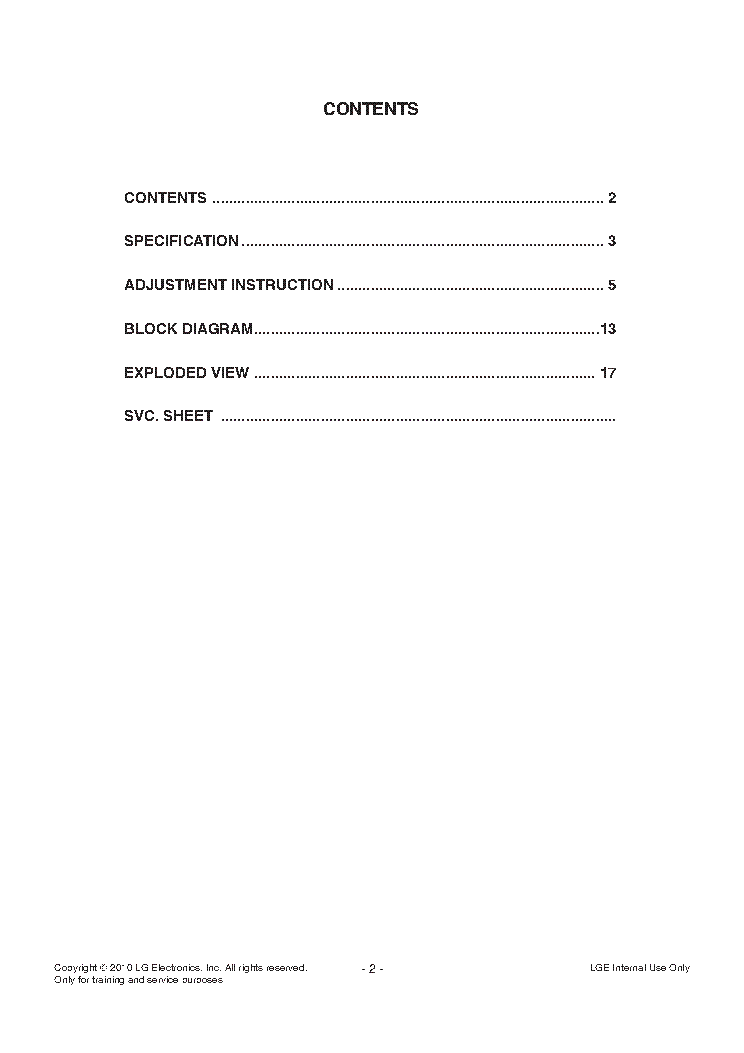 LG 32LD560-TA CHASSIS LB03B service manual (2nd page)